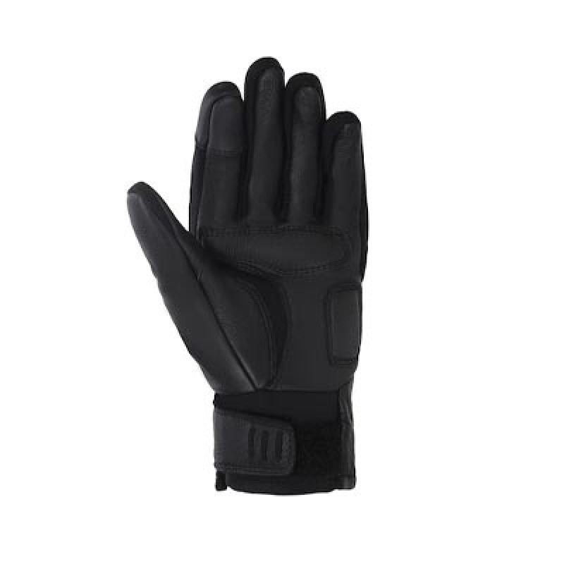 Men Black Leather Riding Gloves